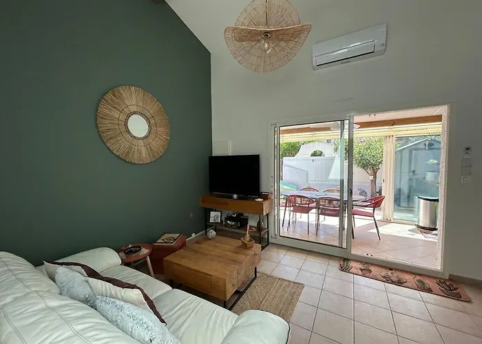 Rochelongue Cap D'agde, Piscine Residence, Garage, Clim, A Pied *